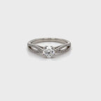Diamond Solitaire with Elliptical Shoulders