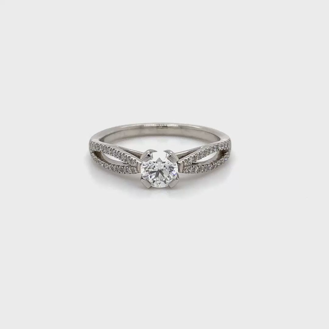 Diamond Solitaire with Elliptical Shoulders