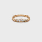 0.16ct Diamond Tiara Wedding Ring in Rose Gold