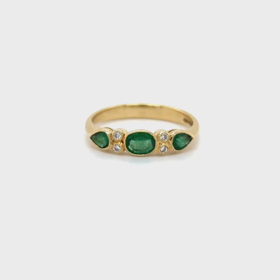 Emerald & Diamond Eternity Ring