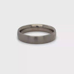 Brushed Titanium Wedding Ring