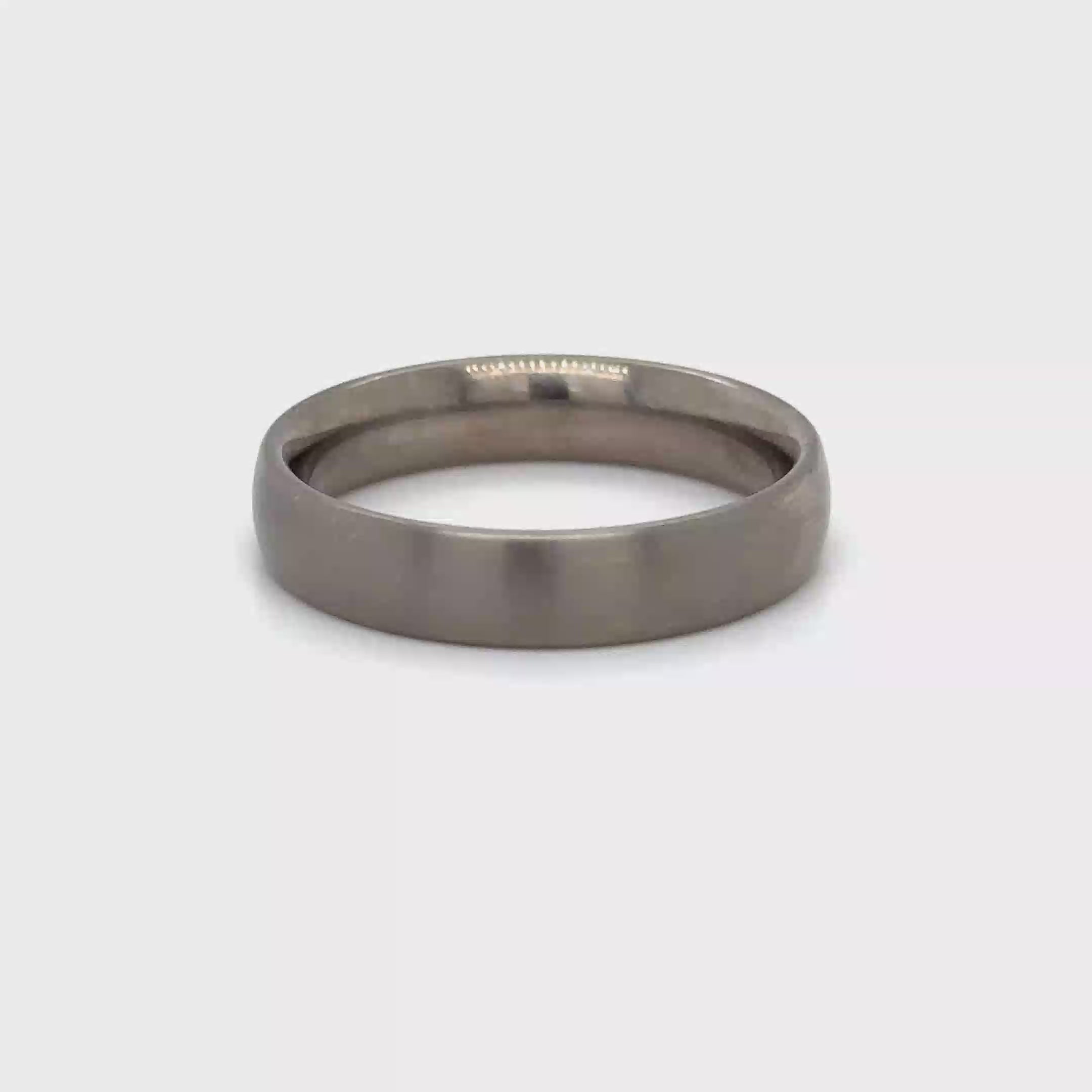Brushed Titanium Wedding Ring