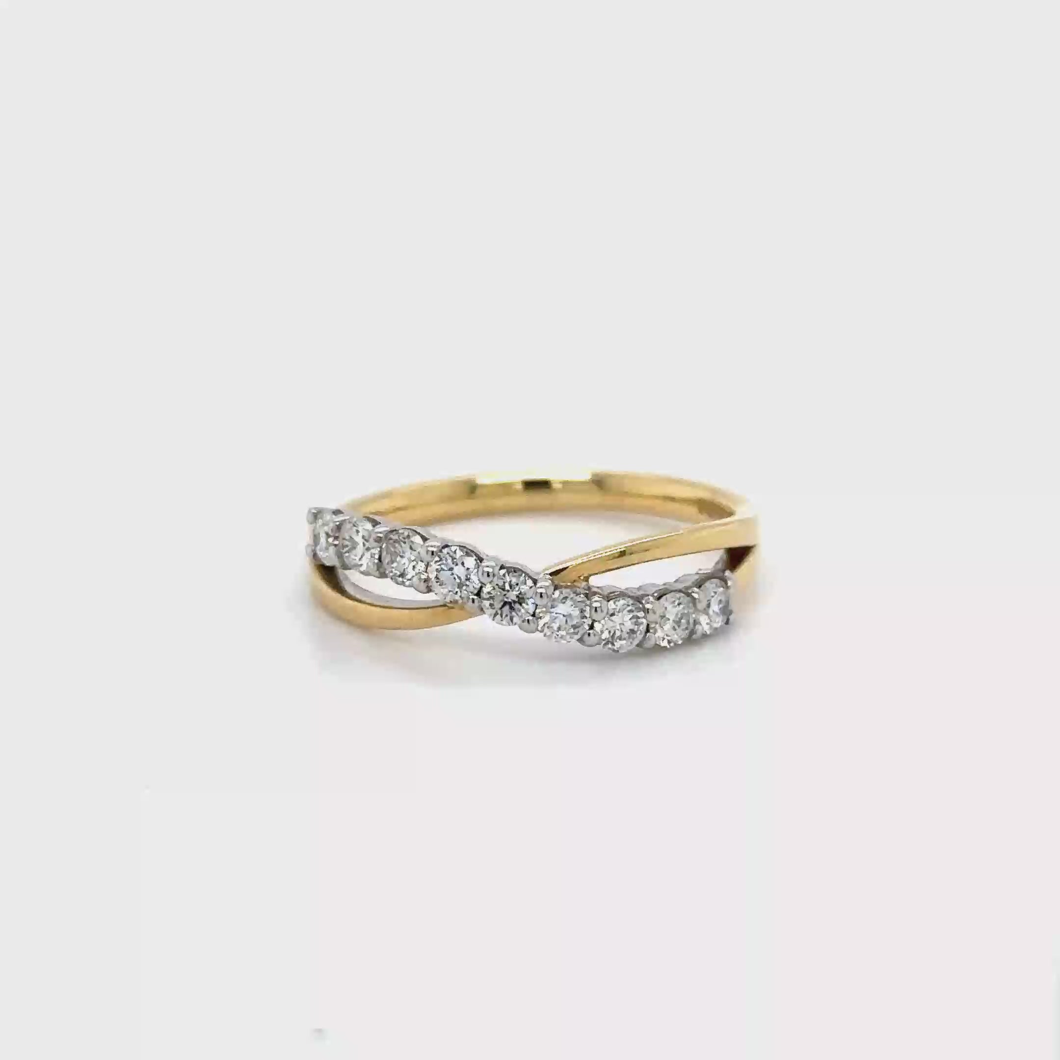 Entwined Diamond Ring