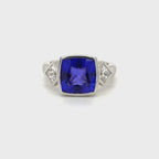 4.19 Carat Tanzanite & Diamond Ring