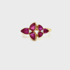 Ruby Flower Ring