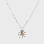 Silver Daisy Necklace