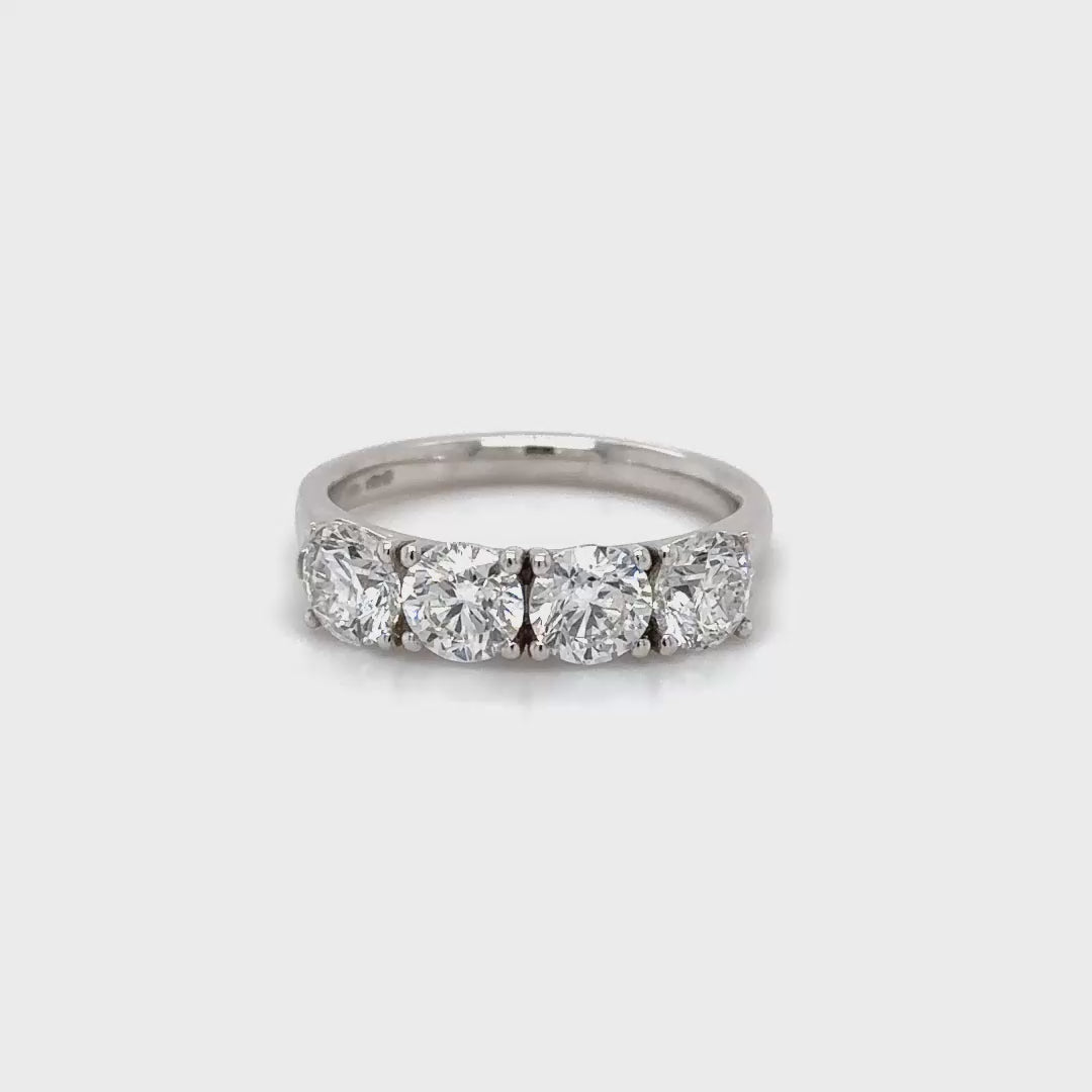 2.02 Carat Four Diamond Ring