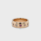 Rose Gold Star Set Diamond Ring