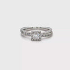 Princess Cut Diamond Halo Ring