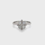 Vintage Style Diamond Cluster Ring