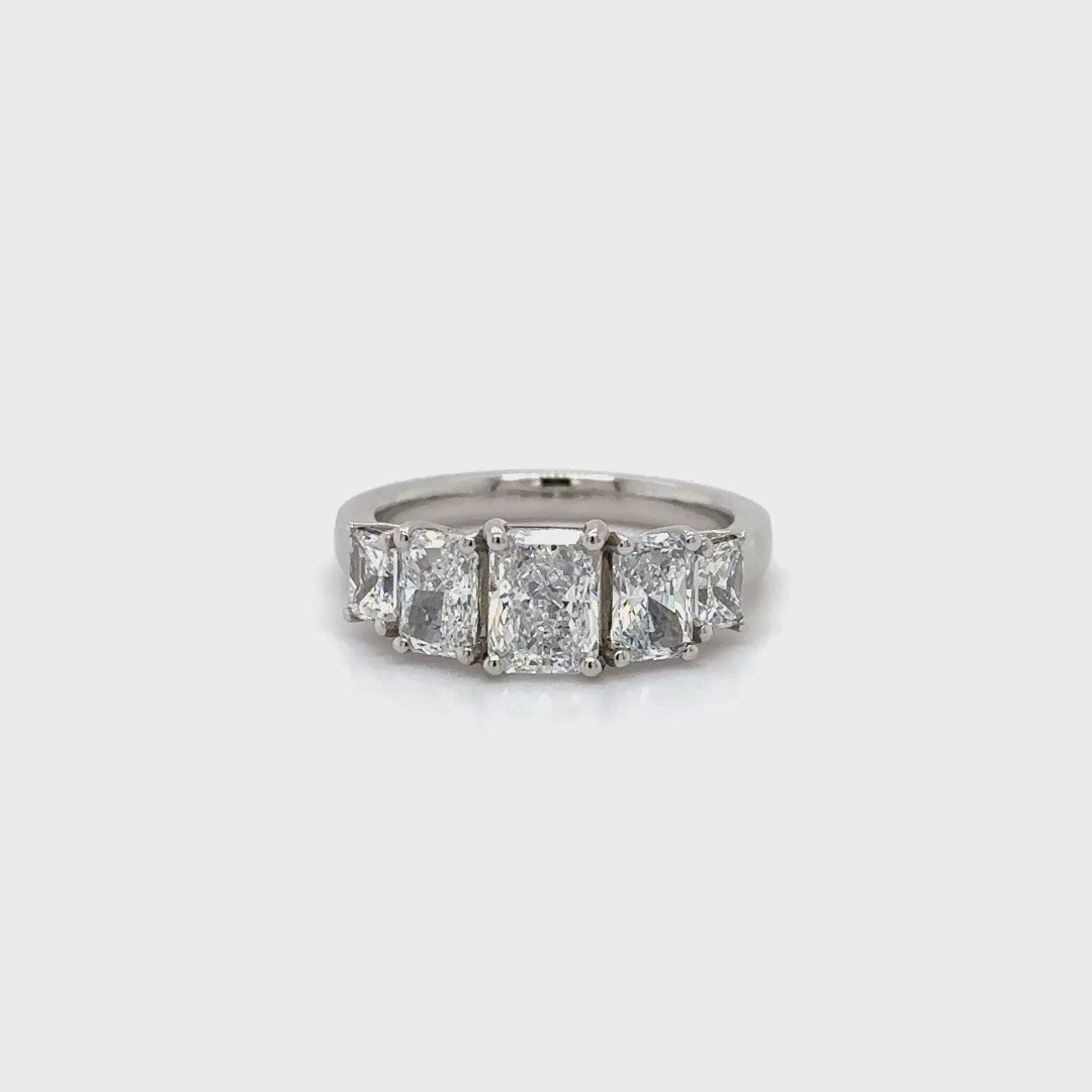 2.40ct Radiant-Cut Diamond Ring