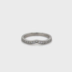 Diamond Curved Wedding Ring