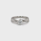 Diamond Solitaire Twist Ring
