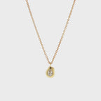 Gold-Plated Silver & Cubic Zirconia Molten Pendant