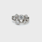 Platinum & Diamond Bubble Ring