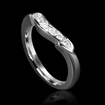 Shaped to Fit Diamond Wedding Ring