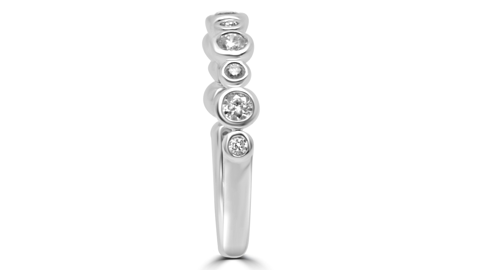 Diamond Rubover Eternity Ring - Coppins Jewellery