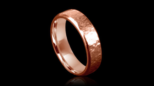 Wedding Ring With Roman Finish