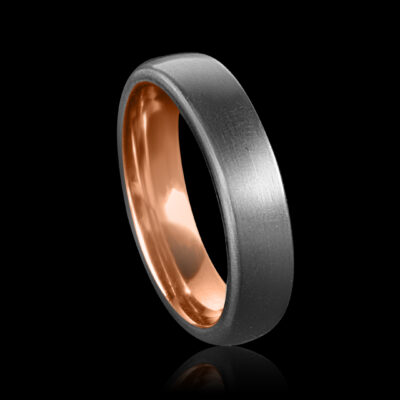 Titanium & Rose Gold Ring