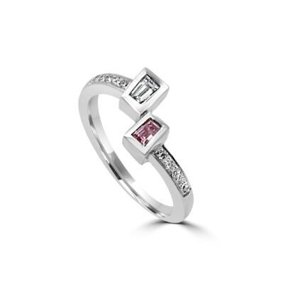 Rare Pink Diamond Ring