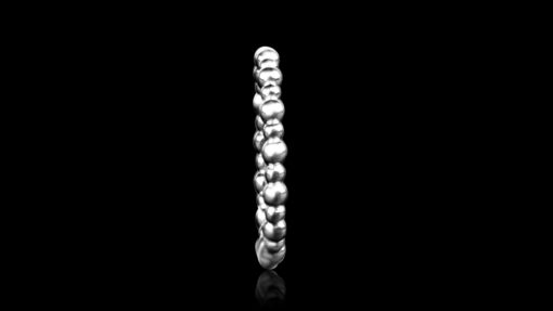 Ring of Platinum Beads