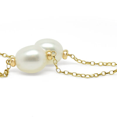 Gold Pearl 'Berry' Necklace