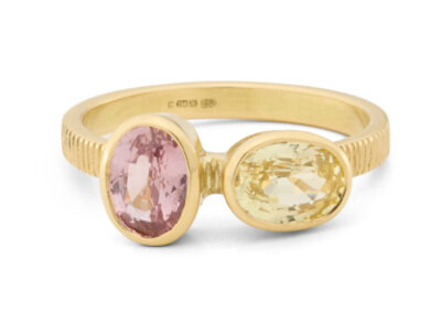 Pink & Yellow Sapphire Ring