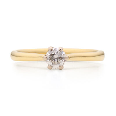 Six Claw Diamond Solitaire Ring