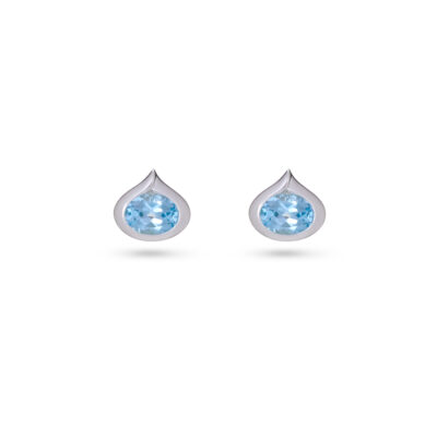 Blue Topaz Droplet Earrings