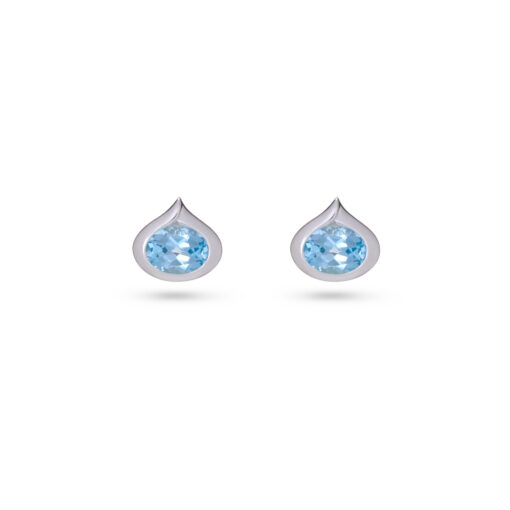 Blue Topaz Droplet Earrings