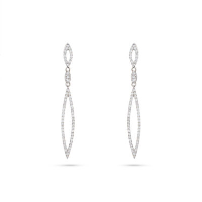 Diamond Marquise Drop Earrings