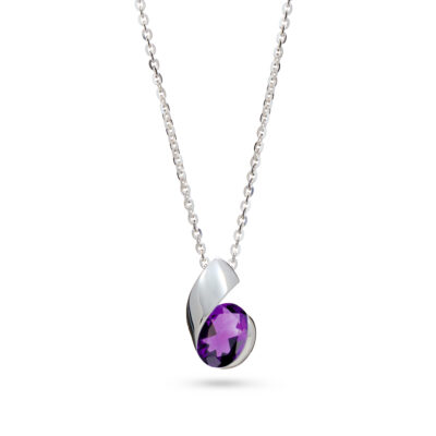 Amethyst Twist Pendant