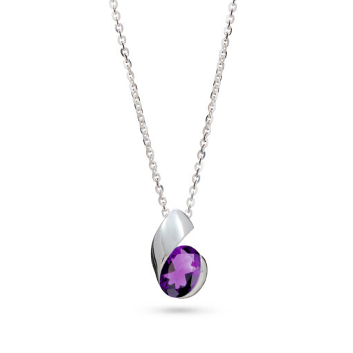 Amethyst Twist Pendant
