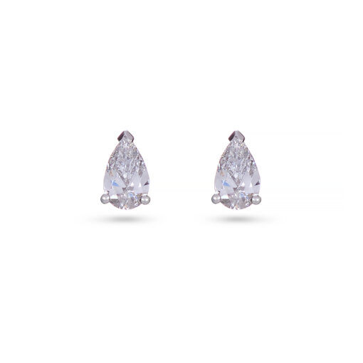 Pear-Shaped Diamond Stud Earrings